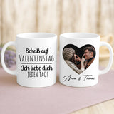 Personalisierte Tasse mit Druck zum Valentinstag für Paare – Valentinstag