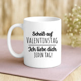 Personalisierte Tasse mit Druck zum Valentinstag für Paare – Valentinstag – Motiv 3