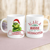 Weiße Tasse mit personalisiertem Spruch und Namen – individuelle Geschenkidee von Love & Faith