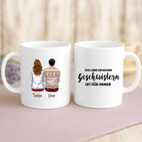 Weiße Tasse mit personalisiertem Spruch und Namen – individuelle Geschenkidee von Love & Faith