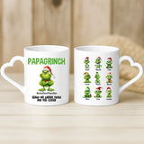 Weiße Tasse mit Herzhenkel und personalisiertem Namen – romantische Geschenkidee von Love & Faith