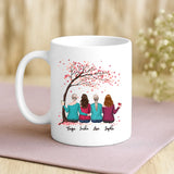 Weiße Tasse mit personalisiertem Spruch und Namen – individuelle Geschenkidee von Love & Faith