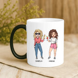 Magische Tasse mit Thermo-Farbwechsel und personalisiertem Namen – witzige Geschenkidee von Love & Faith