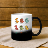 Magische Tasse mit Thermo-Farbwechsel und personalisiertem Namen – witzige Geschenkidee von Love & Faith