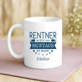 Weiße Tasse mit personalisiertem Spruch und Namen – individuelle Geschenkidee von Love & Faith