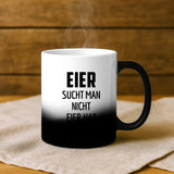 Magische Tasse mit Thermo-Farbwechsel und personalisiertem Namen – witzige Geschenkidee von Love & Faith