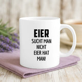 Weiße Tasse mit personalisiertem Spruch und Namen – individuelle Geschenkidee von Love & Faith