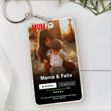 Personalisierter Acrylschlüsselanhänger mit Foto für Mama Unser Film – Motiv 2