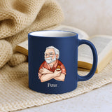 navy Tasse zum Ruhestand personalisiert von Love & Faith