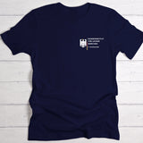 navy T-Shirt Brustdruck "Bundesinstitut für Lecker Bierchen" als personalisiertem Spruch als Sommer Geschenkidee von Love & Faith