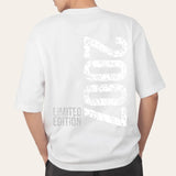 Personalisiertes T-Shirt mit Geburtstag mit Limited Edition in weiß mit Rückendruck mit eigenem Design gedruckt von Love & Faith