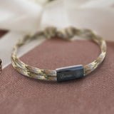 carmouflage Segeltau Armband mit persönlicher Namensgravur von Love & Faith