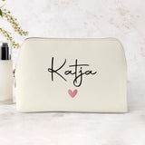 Mein Krimskrams - Personalisierte PU Kosmetiktasche mit Namens-Glanzfolie