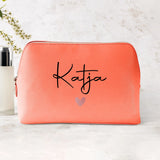 Mein Krimskrams - Personalisierte PU Kosmetiktasche mit Namens-Glanzfolie