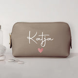 Mein Krimskrams - Personalisierte PU Kosmetiktasche mit Namens-Glanzfolie