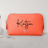 Mein Krimskrams - Personalisierte PU Kosmetiktasche mit Namens-Glanzfolie