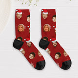 Frohes Fest - Personalisierte Socken mit eigenem Fotoupload als Weihnachtsgeschenk