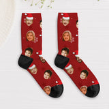 Frohes Fest - Personalisierte Socken mit eigenem Fotoupload als Weihnachtsgeschenk