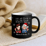 Weihnachtelicht Farbige Tasse schwarz mit mattem Finish personalisiert von Love & Faith