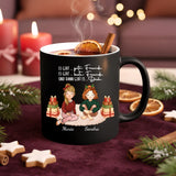 Weihnachtstasse für bis 6 Frauen-Illustrationen personalisieren als Weihnachtsgeschenk von Love & Faith