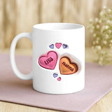 Personalisierte Tasse mit 3D-Look für beste Freunde – Motiv 3