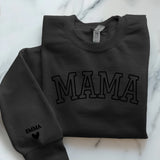 schwarzer Pullover personalisierbar - gefertigt von Love & Faith