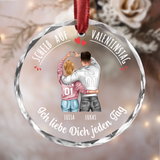 Personalisiertes Ornament zum Valentinstag für Paare Mit Dir – Motiv 2