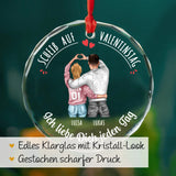 Personalisiertes Ornament zum Valentinstag für Paare Mit Dir – Motiv 3
