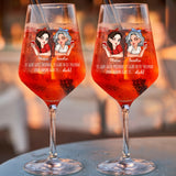 Beste Freunde - Personalisiertes Glas für Sommergetränke