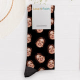Socken mit eigenen Fotos gestalteng 43-46 individuell gedruckt von Love & Faith