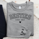 Besties forever - Personalisierter Premium Sweater für Freundinnen und Schwestern