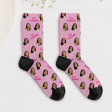 Socken mit eigenen Fotos für Freundinnen 43-46 individuell gedruckt von Love & Faith