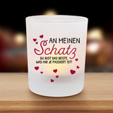 An meinen Schatz - Paar-Teelichthalter