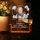 eckiger LED Aufsteller für Trauer Andenken für Verstorbene - Geschenkidee für Mama von Love & Faith