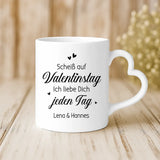 Personaliserte Tasse mit Foto-Upload und Cartoon-Effekt für Paare zum Valentinstag von Love & Faith