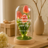 Ewige Tulpe in Glaskuppel als Valentinstagsgeschenk von Love & Faith