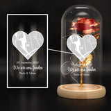 Ewige Rose in Glaskuppel als Valentinstagsgeschenk von Love & Faith