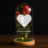 Ewige Tulpe in Glaskuppel als Valentinstagsgeschenk von Love & Faith