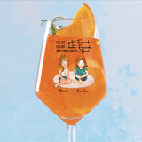 Personalisierte Weingläser für bis zu 7 Personen für deinen Drink von Love & Faith