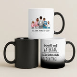 Magische Tasse mit Thermo-Farbwechsel und personalisiertem Namen – witzige Geschenkidee von Love & Faith