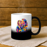 Magische Tasse mit Thermo-Farbwechsel und personalisiertem Namen – witzige Geschenkidee von Love & Faith