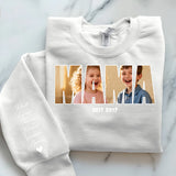 Rosa Pullover für Papa mit Kindernamen personalisierte Geschenkidee zum Vatertag von Love & Faith