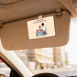 Personalisierter Clip für das Auto mit Familienzeichnung Jeden Tag – Motiv 4