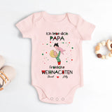rosa kurzarm Babybody personalisierbar mit Namen - gefertigt con Love & Faith