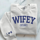 weißer Pullover personalisierbar - gefertigt von Love & Faith