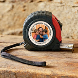 Personalisiertes Maßband mit Foto-Upload und Namen als Foto-Geschenk für Partner von Love & Faith