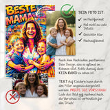 Personalisierter Clip für die Auto Sonnenblende für Mama mit Streetart-Effekt Streetart für Mama – Motiv 5