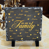 We are Family - Familien-Schieferplatte
