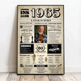 Personalisiertes Poster zum 60. Geburtstag Sonderausgabe zum 60. Geburtstag – Motiv 8