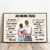 Personalisiertes Foto-Poster für Paare An meinen Schatz – Motiv 3
